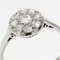 French Diamonds Platinum Round Shape Engagement Ring, 1920s 10