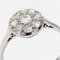 French Diamonds Platinum Round Shape Engagement Ring, 1920s, Image 10