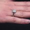 Französischer Verlobungsring aus Platin mit runden Diamanten, 1920er 12