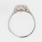 French Diamonds Platinum Round Shape Engagement Ring, 1920s, Image 15