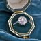French Diamonds Platinum Round Shape Engagement Ring, 1920s 3