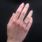 French Diamonds Platinum Round Shape Engagement Ring, 1920s, Image 4