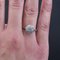 French Diamonds Platinum Round Shape Engagement Ring, 1920s 7