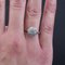 French Diamonds Platinum Round Shape Engagement Ring, 1920s, Image 7