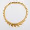 French 18 Karat Yellow Gold Feather Necklace, 1950s, Image 4