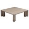 Jumbo Travertine Square Coffee Table attributed to Gae Aulenti, Italy, 1960s 1