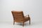 Löven Easy Chair in Brown Leather by Arne Norell, 1960s, Image 6