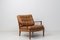 Löven Easy Chair in Brown Leather by Arne Norell, 1960s 7