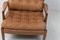 Löven Easy Chair in Brown Leather by Arne Norell, 1960s 11