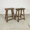 Rustic Wooden P405 Stools, Set of 2, Image 1