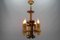 Late 19th Century Medieval Gilt Wrought Iron Chandelier, 1890s 3