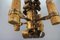 Late 19th Century Medieval Gilt Wrought Iron Chandelier, 1890s, Image 7