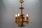 Late 19th Century Medieval Gilt Wrought Iron Chandelier, 1890s 4