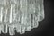 Large Murano Ice Glass Chandelier attributed to Kalmar, Austria, 1960s 5
