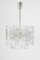 Large Murano Ice Glass Chandelier attributed to Kalmar, Austria, 1960s 6