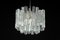 Large Murano Ice Glass Chandelier attributed to Kalmar, Austria, 1960s 4