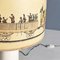 Modern Italian Metal and Parchment Table Lamp in the style of Fornasetti, 1960s 8