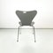 Modern Danish Grey Wood Chair 7 Series attributed to Jacobsen for Fritz Hansen, 1970s 5