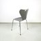 Sedia moderna serie 7 in legno grigio attribuita a Jacobsen per Fritz Hansen, Danimarca, anni '70, Immagine 4