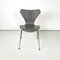 Sedia moderna serie 7 in legno grigio attribuita a Jacobsen per Fritz Hansen, Danimarca, anni '70, Immagine 2