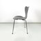 Modern Danish Grey Wood Chair 7 Series attributed to Jacobsen for Fritz Hansen, 1970s, Image 3