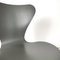 Modern Danish Grey Wood Chair 7 Series attributed to Jacobsen for Fritz Hansen, 1970s, Image 7