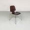 Deutsche Mid-Century Stühle aus Holz mit verchromtem Stahlgestell, 1960er, 2er Set 3