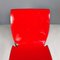 Moderner italienischer Lamda Stuhl aus rotem Metall, Marco Zanuso und Richard Sapper, 1970er 6