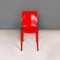 Moderner italienischer Lamda Stuhl aus rotem Metall, Marco Zanuso und Richard Sapper, 1970er 11