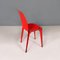 Moderner italienischer Lamda Stuhl aus rotem Metall, Marco Zanuso und Richard Sapper, 1970er 9