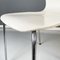 Modern Danish White Wooden and Steel Chair attributed to Phoenix, 1970s, Image 7