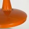 Lámpara de araña italiana Mid-Century moderna de metal naranja con soporte deslizante, años 60, Imagen 7