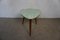 Pastel Green Marbled Resopal Plate Flower Stool, 1950s 5