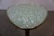 Pastel Green Marbled Resopal Plate Flower Stool, 1950s 6