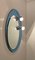 Mid-Century Oval Wall Mirror with Blue Glass Frame and Magnetic Lights, Italy, 1960s 10