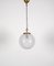 Mid-Century Tessuto White and Crystal Murano Glass Chandelier from Venini, 1970s, Image 4