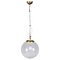Mid-Century Tessuto White and Crystal Murano Glass Chandelier from Venini, 1970s, Image 1