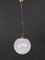 Mid-Century Tessuto White and Crystal Murano Glass Chandelier from Venini, 1970s 13