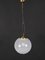 Mid-Century Tessuto White and Crystal Murano Glass Chandelier from Venini, 1970s 12