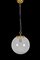 Mid-Century Tessuto White and Crystal Murano Glass Chandelier from Venini, 1970s 19