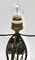 Jugendstil Lampe aus Schmiedeeisen mit Glasschirm Scailmont, 1930er 13