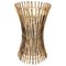 Italian Franco Albini Style Bamboo Floor Lamp in Rattan and Cotton by Franco Albini, 1960s 1