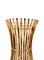 Italian Franco Albini Style Bamboo Floor Lamp in Rattan and Cotton by Franco Albini, 1960s 10