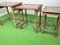 Scandinavian Rustic Nesting Tables with Ceramic Tops, 1960s, Set of 3, Image 10