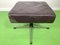 Leather Stool with Chrome Foot, 1960s, Image 6