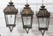 Large French Bronze & Iron Lantern Wall Light in 19th Century Style 13