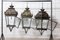 Large French Bronze & Iron Lantern Wall Light in 19th Century Style 15