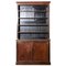 Large French Empire Mahogany & Marble Bookcase Cabinet, 1900s, Image 1