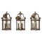 Large English Brass Lantern Ceiling Lights, Set of 3 1