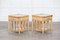 Bamboo & Rattan Glazed Bedside Tables, 1970s, Set of 2 4